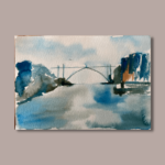 pintura aguarela porto
